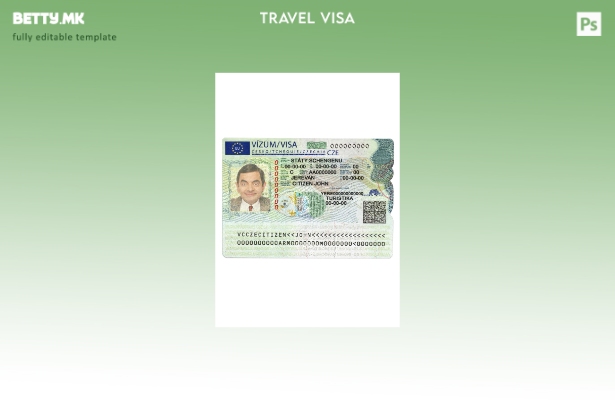 Модерен стил шаблон за чешка шенген виза